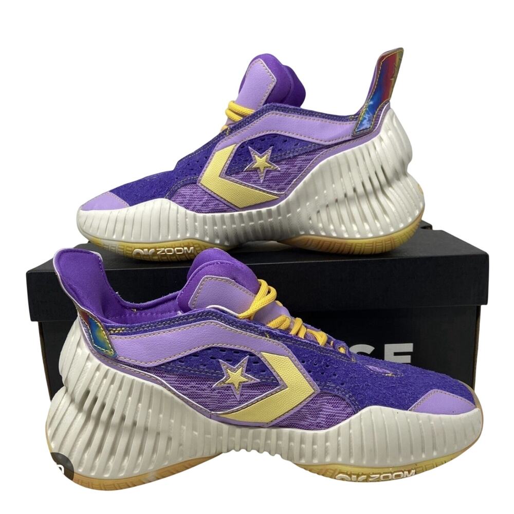 Converse All Star BB Prototype CX Mid Mens 8 Basketball Shoe Purple Gold NEW